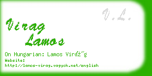 virag lamos business card